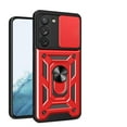 thumbnail image 1 of JTCASES for Samsung Galaxy S22 Plus Case with Sliding Lens Window Magnetic Car Mount Rotating Kickstand Hybird 3-layer Non-slipping Military-grade Protection Shell, Red, 1 of 9