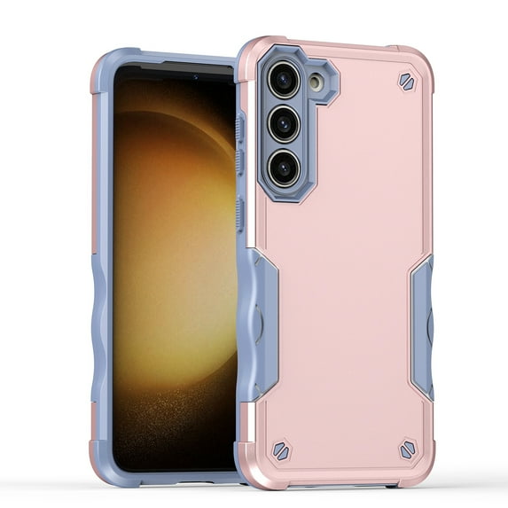 JTCASES for Samsung Galaxy S22 Plus Case, Support Wireless Charging Non-slipping 2-Layer Shockproof Drop Resistant Lens Protection Heavy Duty Protective Slim Shell, Rosegold
