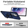 thumbnail image 1 of JTCASES for Samsung Galaxy S22 Ultra Case, Heavy Duty Protection Magnetic Car Mount Rotating Stand [Slide Camera Window] Rugged Shockproof Anti-fall Shell for Samsung Galaxy S22 Ultra, Blue, 1 of 8