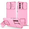 thumbnail image 1 of JTCASES for Samsung Galaxy S23 Case, Sliding Camera Cover & Foldable Kickstand Shockproof Corners Anti-fall Rugged Anti-slip PC TPU Heavy Duty Protective Hybitd Shell - Pink, 1 of 12