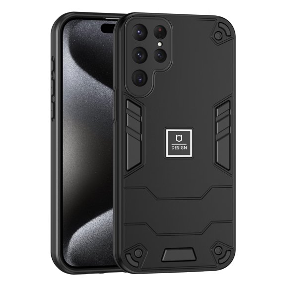 JTCASES for Samsung Galaxy S23 Ultra Case, Military Grade Drop Resistant Magnetic Cover Shockproof Rugged Hybird PC TPU Shell for Samsung Galaxy S23 Ultra (6.8" 2023) Anti-slip, Black