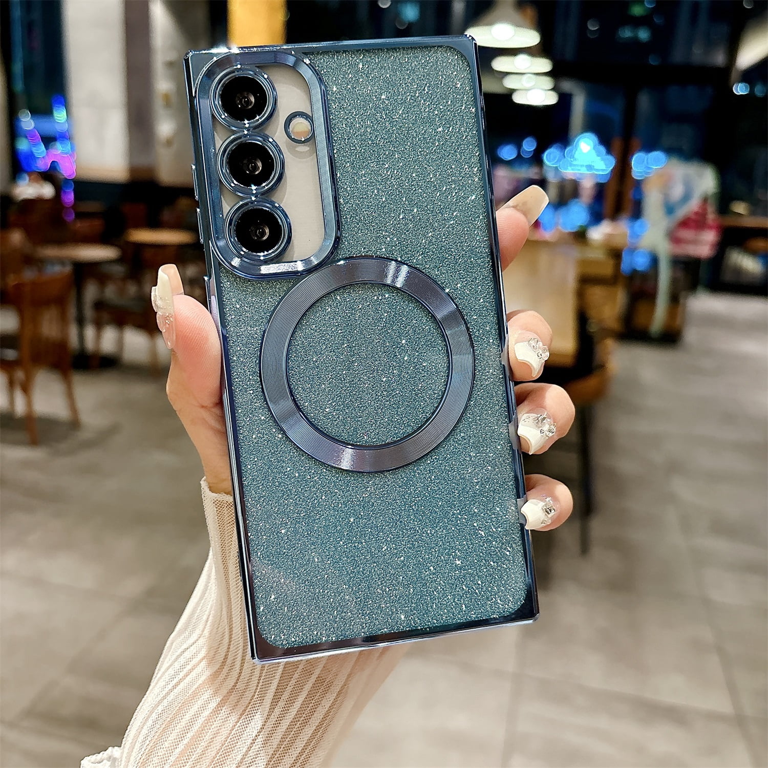 JTCASES for Samsung Galaxy S24 5G Case 6.2" Clear Glitter Phone Cases