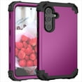 thumbnail image 1 of JTCASES for Samsung Galaxy S24 Case, Drop Resistant Corners, Wireless Charging, Heavy Duty Shockproof Hybrid Hard PC Bumper, Camera Protection, Skin-feel Anti-scratch Tough Cover, Purple, 1 of 7
