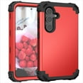 thumbnail image 1 of JTCASES for Samsung Galaxy S24 Case, Drop Resistant Corners, Wireless Charging, Heavy Duty Shockproof Hybrid Hard PC Bumper, Camera Protection, Skin-feel Anti-scratch Tough Cover,  Red, 1 of 7