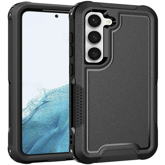 JTCASES for Samsung Galaxy S24 Plus Case with Wireless Charging, Hybird Shockproof Bumper Anti-fall Rugged Non-slipping Protective Shell for Samsung S24 Plus (6.7" 2024), Black
