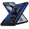 thumbnail image 1 of JTCASES for Samsung Galaxy S24 Ultra Armor Case, Built-in Rotatable Kickstand Anti-slip Bumper Heavy Duty Protective Hybird Shockproof Anti-fall Shell Car Mount, Blue, 1 of 8