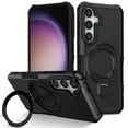 thumbnail image 1 of JTCASES for Samsung Galaxy S24 Ultra Case, Lens Protective Frame Foldable Rotating Bracket 2-layer Anti-fall Shockproof Anti-scratch Rugged Shell for Samsung Galaxy S24 Ultra, Black, 1 of 9