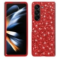 thumbnail image 1 of JTCASES for Samsung Galaxy Z Fold4 Case, Glitter Bling Backplane Soft Silicone for Girls Women Shockproof Anti-Slip Protective Cover Compatible with Samsung Galaxy Z Fold4, Red, 1 of 6