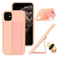 thumbnail image 1 of JTCASES Wristband Case for iPhone 13 6.1" 2021, Flexible Silicone Phone Case with Wrist Strap Band, Matte Kickstand Slim Shockproof Case Back Cover for Women Girls, Pink, 1 of 7