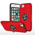 thumbnail image 1 of JTCASES for iPhone 6/6s Case, Car Mount Bracket 2-layer Hybird Shockproof PC TPU Anti-fall Slim Fit Lightweight Magnetic Cover for iPhone 6/6s, Red, 1 of 7