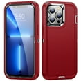 thumbnail image 1 of JTCASES for iPhone 11 Pro Case, Shockproof Anti-drop PC Frame Anti-slip Strip Silicone Back Shell Rugged Anti-scratch for iPhone 11 Pro (5.8" 2019) - Red, 1 of 8