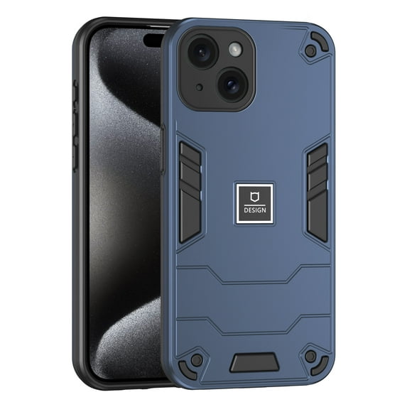 JTCASES for iPhone 12 Case, Military Grade Drop Resistant Magnetic Cover Shockproof Rugged Hybird PC TPU Shell for iPhone 12 (6.1" 2020) Anti-slip, Navyblue