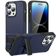 thumbnail image 1 of JTCASES for iPhone 12 Pro Case, Foldable Kickstand Heavy Duty Protective Rugged Hybird Anti-slip Shockproof/Drop Resistant PC TPU Shell for iPhone 12 Pro, Navyblue, 1 of 7