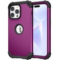 thumbnail image 1 of JTCASES for iPhone 13 Pro Max Case, Drop Resistant Corners, Wireless Charging, Heavy Duty Shockproof Hybrid Hard PC Bumper, Camera Protection, Skin-feel Anti-scratch Tough Phone Cover, Purple, 1 of 9
