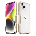 thumbnail image 1 of JTCASES for iPhone 14 Plus No Backplane Case, 360° Full Aluminum Bumper with Lock Tempered Glass Shockproof Double Sided Protection for iPhone 14 Plus (6.7" 2022), Gold, 1 of 10