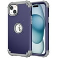 thumbnail image 1 of JTCASES for iPhone 14 Plus Case, Drop Resistant Corners, Wireless Charging, Heavy Duty Shockproof Hybrid Hard PC Bumper, Camera Protection, Skin-feel Anti-scratch Tough Phone Cover, Darkblue, 1 of 9