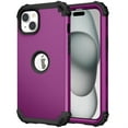thumbnail image 1 of JTCASES for iPhone 14 Plus Case, Drop Resistant Corners, Wireless Charging, Heavy Duty Shockproof Hybrid Hard PC Bumper, Camera Protection, Skin-feel Anti-scratch Tough Phone Cover, Purple, 1 of 9