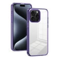 thumbnail image 1 of JTCASES for iPhone 14 Pro Max Case, Crystal-clear Transparent Backplane Anti-slip Plating Frame Military Grade Drop Resistant Shockproof for iPhone 14 Pro Max(6.7" 2022), Darkpurple, 1 of 8