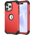 thumbnail image 1 of JTCASES for iPhone 14 Pro Max Case, Drop Resistant Corners, Wireless Charging, Heavy Duty Shockproof Hybrid Hard PC Bumper, Camera Protection, Skin-feel Anti-scratch Tough Phone Cover, Red, 1 of 9