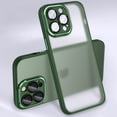 thumbnail image 1 of JTCASES for iPhone 14 Pro Max Case with Full Protective Lens Cover, Frosted Anti-scratch Backplane, Dust-proof Design Transparent Shockproof Slim Shell, Darkgreen, 1 of 7