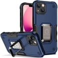 thumbnail image 1 of JTCASES for iPhone 15 Case, Support Magnetic Car Mount Adjustable Bracket Non-slipping 2-Layer Shockproof Drop Resistant Heavy Duty Protective Slim Shell, Blue, 1 of 7
