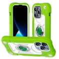 thumbnail image 1 of JTCASES for iPhone 15 Pro Case, Heavy Duty Protection Hybird PC Silicone 360° Rotating Ring Bracet Magnetic Car Mount Fully Coverage Slim Non-Slip for iPhone 15 Pro, Green, 1 of 6