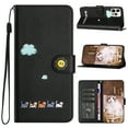 thumbnail image 1 of JTCASES for iPhone 15 Pro Wallet Case, Lovely Cat Pattern PU Leather Shockproof TPU with Card Slots Cash Pocket Magnetic Closure Removeable Wrisr Strap Stand for iPhone 15 Pro, Black, 1 of 8