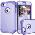 thumbnail image 1 of JTCASES for iPhone 7 / 8 / SE 2022 & 2020 Case, Drop Resistant Corners, Wireless Charging, Heavy Duty Shockproof Hybrid Hard PC Bumper, Camera Protection, Skin-feel Anti-scratch Cover, Lightpurple, 1 of 7