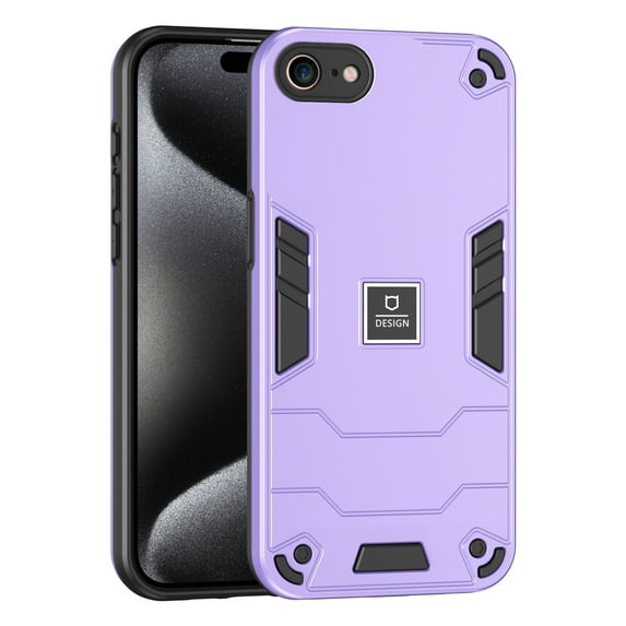 JTCASES for iPhone 7 / 8 / SE 2022 & 2020 Case, Military Grade Drop Resistant Magnetic Cover Shockproof Rugged Hybird PC TPU Shell for iPhone 7 / 8 / SE 2022 & 2020 (4.7" 2022) Anti-slip, Purple
