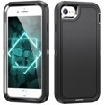 thumbnail image 1 of JTCASES for iPhone 7 / 8 / SE 2022 & 2020 Case, Shockproof Anti-drop PC Frame Anti-slip Strip Silicone Back Shell Rugged Anti-scratch for iPhone 7 / 8 / SE 2022 & 2020 (4.7") - Black, 1 of 8