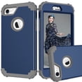 thumbnail image 1 of JTCASES for iPhone 7 Plus/8 Plus Case, Drop Resistant Corners, Wireless Charging, Heavy Duty Shockproof Hybrid Hard PC Bumper, Camera Protection, Skin-feel Anti-scratch Tough Cover, Darkblue, 1 of 7