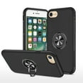 thumbnail image 1 of JTCASES for iPhone 8 Plus/7 Plus Case, Car Mount Bracket 2-layer Hybird Shockproof PC TPU Anti-fall Slim Fit Lightweight Magnetic Cover for iPhone 7 / 8 / SE, Black, 1 of 7