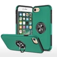 thumbnail image 1 of JTCASES for iPhone 8 Plus/7 Plus Case, Car Mount Bracket 2-layer Hybird Shockproof PC TPU Anti-fall Slim Fit Lightweight Magnetic Cover for iPhone 7 / 8 / SE, Darkgreen, 1 of 7
