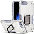 thumbnail image 1 of JTCASES for iPhone 8 Plus/7 Plus Case, Support Magnetic Car Mount Adjustable Bracket Non-slipping 2-Layer Shockproof Drop Resistant Heavy Duty Protective Slim Shell, White, 1 of 8