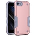 thumbnail image 1 of JTCASES for iPhone 8 Plus/7 Plus Case, Support Wireless Charging Non-slipping 2-Layer Shockproof Drop Resistant Lens Protection Heavy Duty Protective Slim Shell, Rosegold, 1 of 7