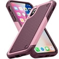thumbnail image 1 of JTCASES for iPhone XR Case, Hybird PC TPU Anti-slip, Shockproof  Bumper, Military Drop Resistant, Rugged Heacy Duty Full Body Protective Shell for iPhone XR, Slim Fit for Girls Men, Rose, 1 of 9