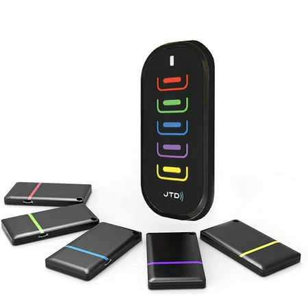 JTD Rechargeable Key Finder, Wireless RF Item Locator, Remote Control Tracker for Keys Phones Pet Collars Remote Controls Luggage [KF-05-C]