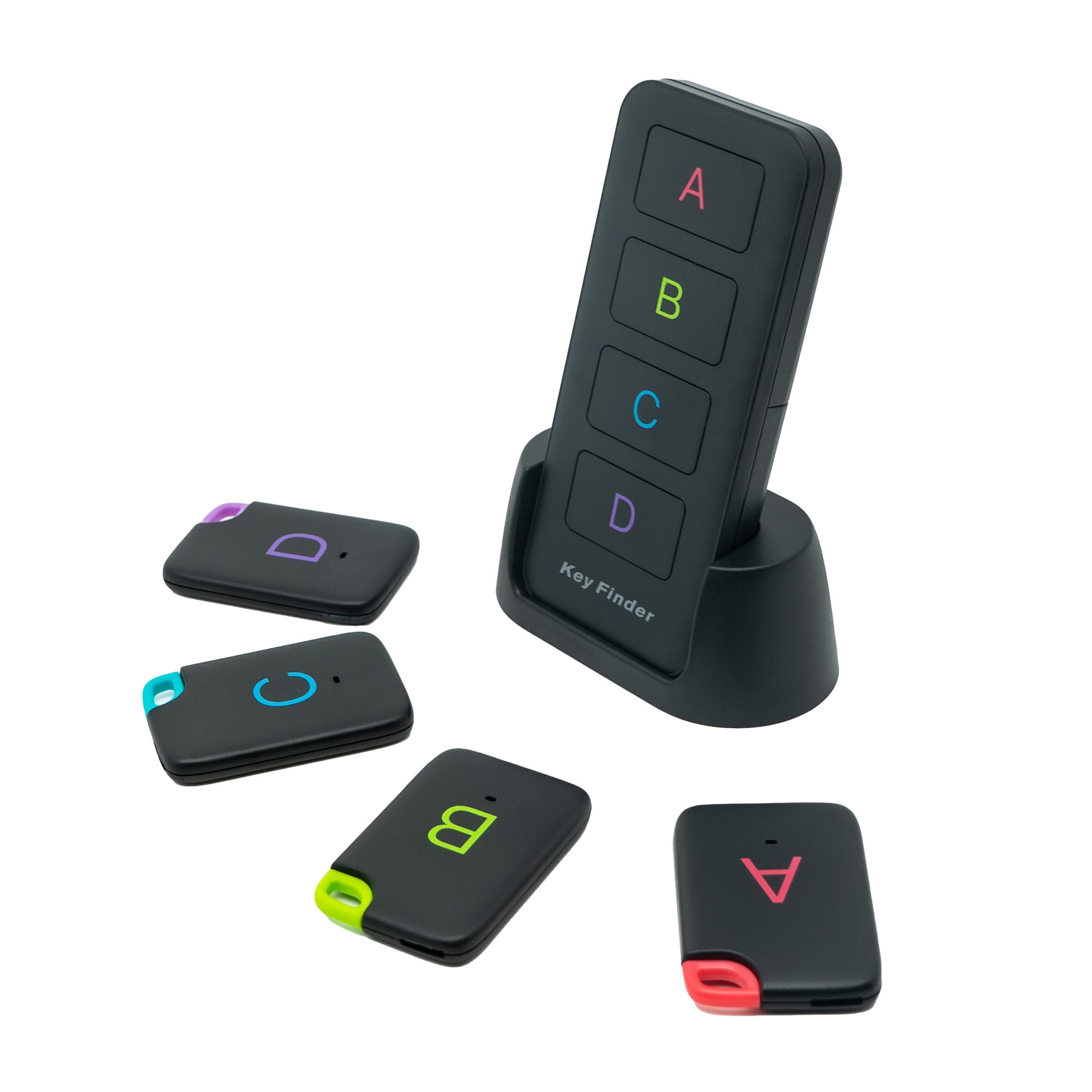 JTD Wireless RF Key Finder Item Locator, 1 Transmitter (w/ Base Support) And 4 Receivers - View #6