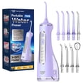 thumbnail image 1 of JTF Cordless Water Flosser for Teeth: 3 Modes & 10 DIY Pressure Levels Portable Oral Irrigator for Braces & Sensitive Gums with 9 Tips & 300ML Tank, Rechargeable Electric Dental Pick for Home Travel, 1 of 5
