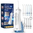 thumbnail image 1 of JTF Cordless Water Flosser for Teeth: 3 Modes & 10 DIY Pressure Levels Portable Oral Irrigator for Braces & Sensitive Gums with 9 Tips & 300ML Tank, Rechargeable Electric Dental Pick for Home Travel, 1 of 10