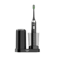 thumbnail image 1 of JTF Sonic Electric Toothbrush Set with Drying & UV Sanitizing Wireless Charging Base, 8 Brush Heads, Transparent Rinse Cup, 5 Modes Smart Timer, Black, 1 of 2
