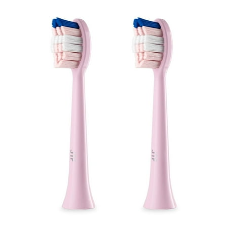 JTF Sonic Smart Toothbrush Genuine Standard Brush Heads, 2 Pack, Pink, P200