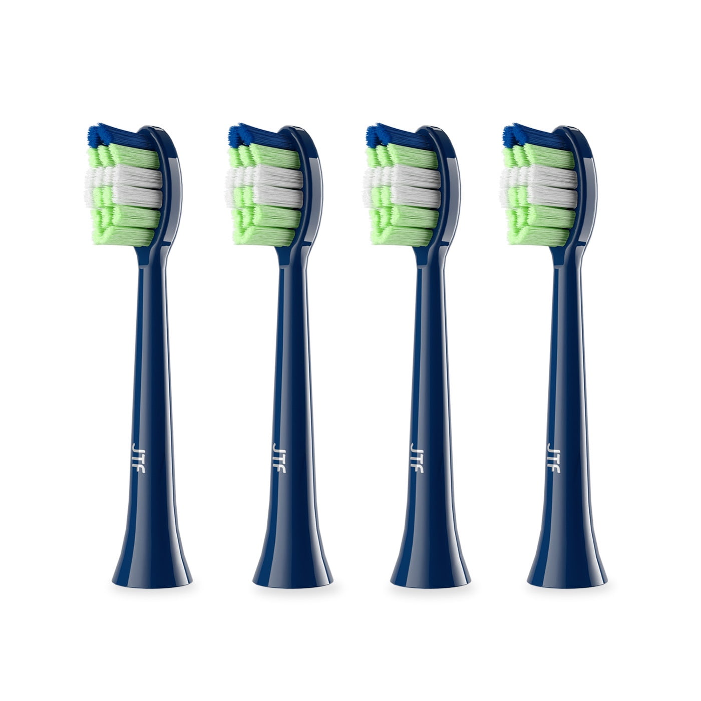 JTF Sonic Smart Toothbrush Genuine Standard Brush Heads, 4 Pack, Blue, P200