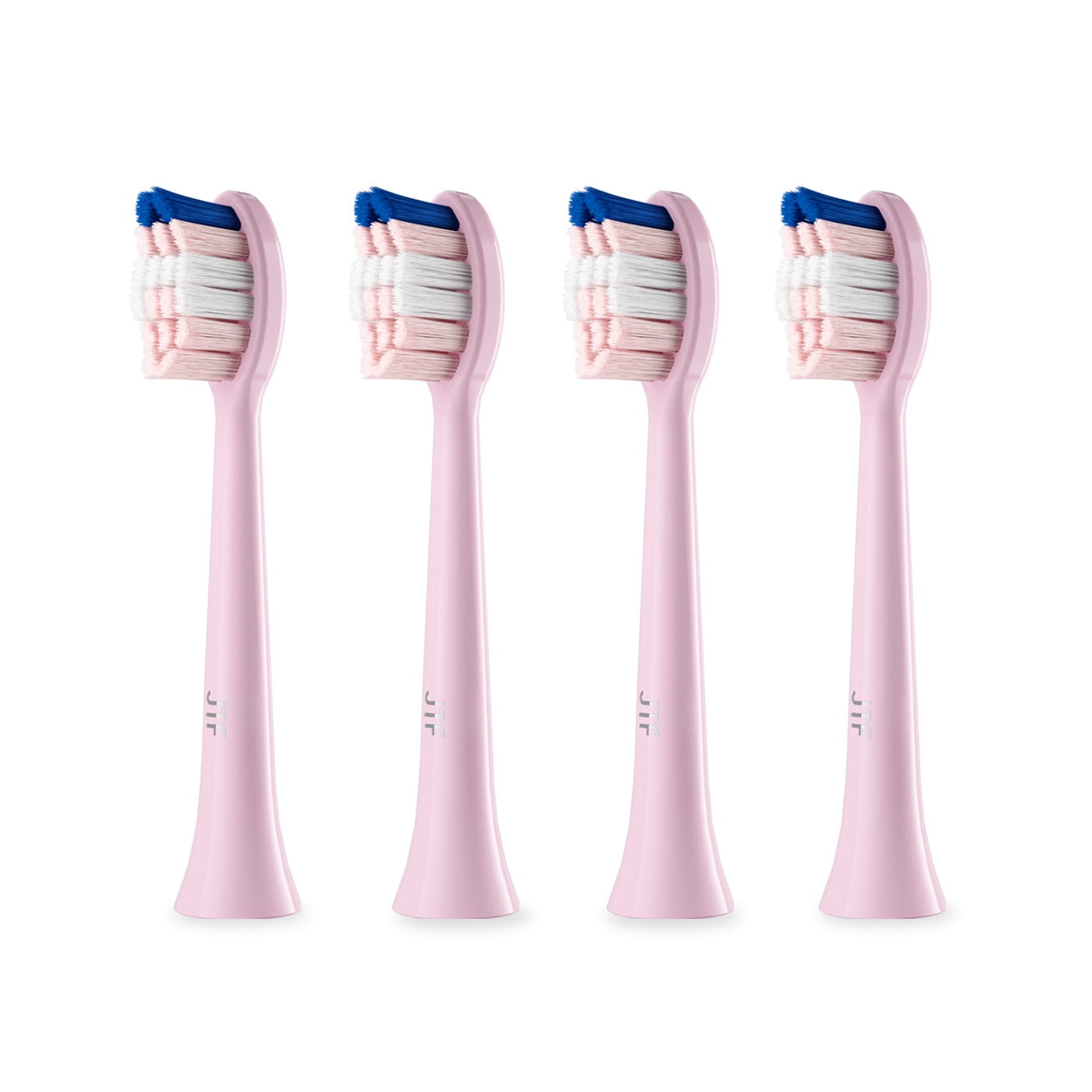 JTF Sonic Smart Toothbrush Genuine Standard Brush Heads, 4 Pack, Pink, P200