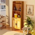JTFCXD 71" Pantry with Hutch Tall Kitchen Pantry