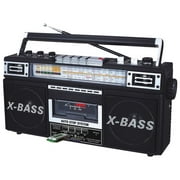 JTI Cassette Tape Converter Recorder to Digital MP3 USB/SD Thumb Drive Player Bluetooth AM/FM Radio