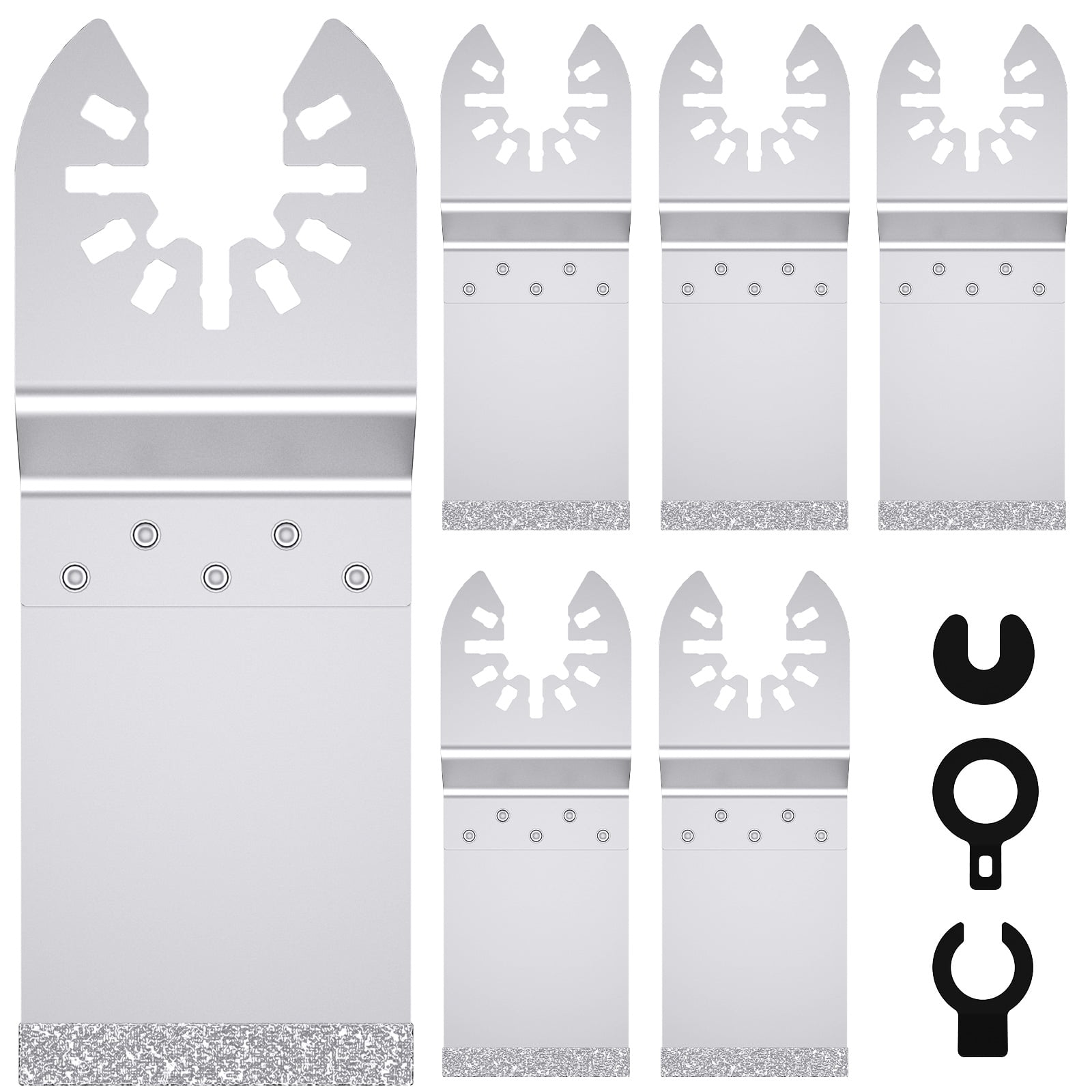 20-Pack Diamond Oscillating Tool Blades Kit - Grout Removal, Cutting & Grinding Blades For Multi-Tools