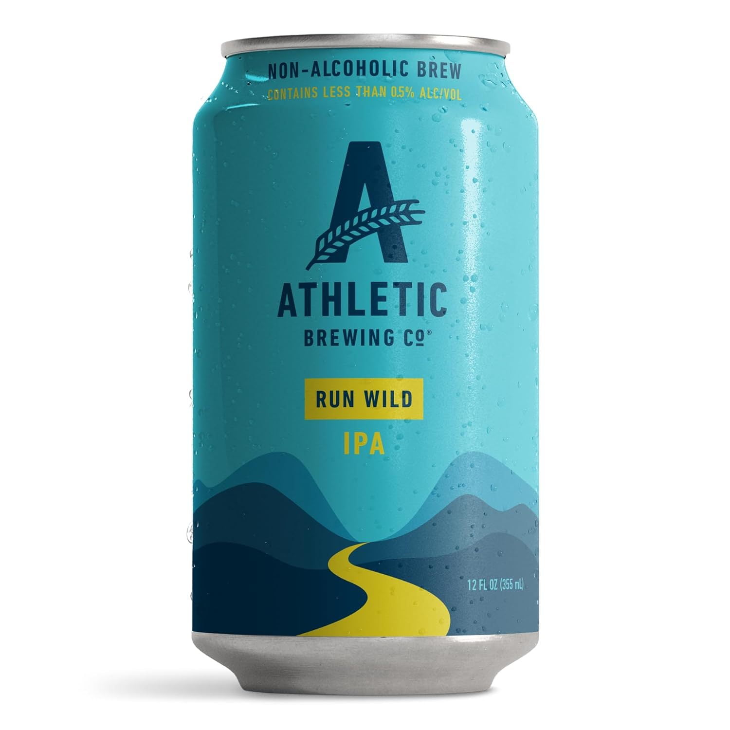 JTSF Craft Non-Alcoholic Beer - 24 Pack x 12 Fl Oz Cans - Run Wild IPA - Low-Calorie, Award Winning - The Ultimate Sessionable IPA Subtle Yet Complex Malt Profile