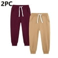 thumbnail image 1 of JTSRKL 2 Pack Kids Boys Sweatpants Fashion Fall Winter Fleece Lined Warm Athletic Pull-On Pants with Drawstring and Pockets Soft Cotton Active Jogger Pants Mulitcolor#28 7-8 Years, 1 of 3