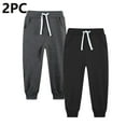 thumbnail image 1 of JTSRKL 2 Pack Kids Boys Sweatpants Fashion Fall Winter Fleece Lined Warm Athletic Pull-On Pants with Drawstring and Pockets Soft Cotton Active Jogger Pants Mulitcolor#16 11-12 Years, 1 of 3